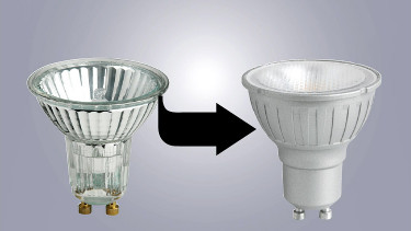 LED-Reflektoren statt  Halogenstrahler