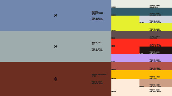 Die Farbpalette der Heimtextil-Trends reicht von kühlen, technischen Blau- und Grautönen über kontrastreiche Farben bis hin zu warmen, natürlichen Nuancen. Die Farbpalette der Heimtextil-Trends reicht von kühlen, technischen Blau- und Grautönen über kontrastreiche Farben bis hin zu warmen, natürlichen Nuancen.