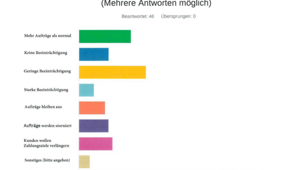 Ausschnitt der Ergebnisse der Umfrage des GD Holz bei seinen Mitgliedern. Quelle: GD Holz.