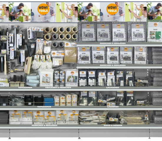Unter den Namen „Wow!Tools“ werden Aktionssortimente und Sets für DIY-Malerwerkzeuge angeboten. Unter den Namen „Wow!Tools“ werden Aktionssortimente und Sets für DIY-Malerwerkzeuge angeboten.
