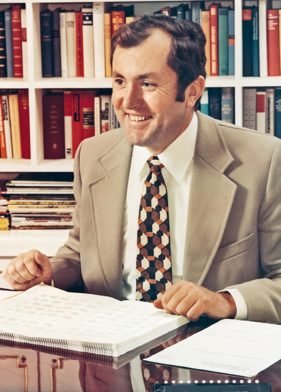 Vom Unternehmensgründer Heinz Baus wurden kaum Bilder veröffentlicht. Dieses stammt aus dem Jahr 1975. Vom Unternehmensgründer Heinz Baus wurden kaum Bilder veröffentlicht. Dieses stammt aus dem Jahr 1975.
