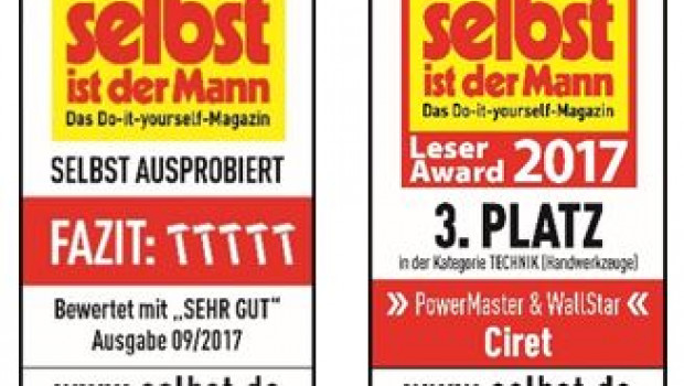 "selbst ist der Mann" hat Color Expert ausgezeichnet.