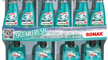 Autopflegeprodukte mit der „Frische des Ozeans“