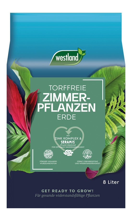 Die torffreie „Zimmerpflanzen Erde“ kann universell verwendet werden, zusätzliches Perlit im Mix verbessert die Durchlüftung.