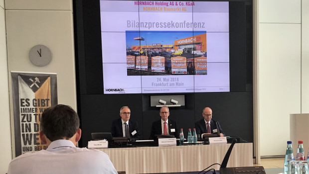 Die Bilanzpressekonferenz von Hornbach fand heute in Frankfurt statt.
