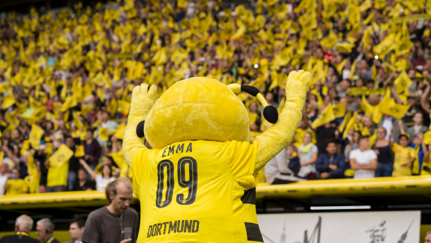 Der Gartengerätehersteller Stiga ist auch 2018/2019 Sponsor von Borussia Dortmund. Foto: Borussia Dortmund