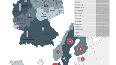 Bauhaus-Standorte in Europa und Deutschland