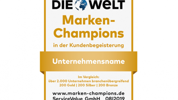 Erneut gekürt: die "Marken-Champions" von Service Value. [Bild: Service Value]