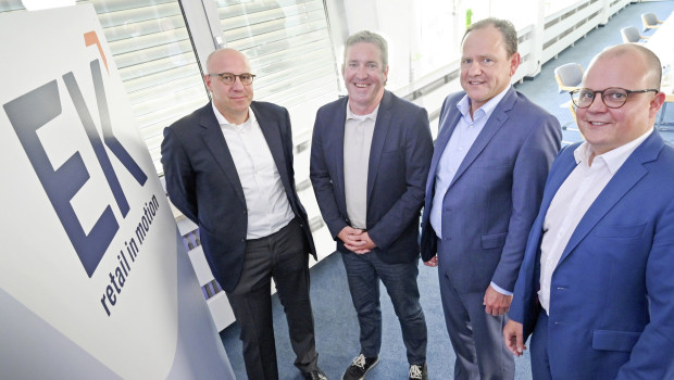 Der Vorstand von EK Retail besteht seit dem 1. Januar 2023 aus folgendem Quartett (v. l.): CEO Martin Richrath, CRO (Chief Retail Officer) Gertjo Janssen, CFO (Chief Financial Officer) Frank Duijst und CRO Jochen Pohle.  