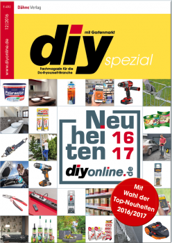 Auf 36 Seiten präsentiert das Supplement "Top-Neuheiten 2016/17" Produktinnovationen aus den Kategorien DIY, Bau und Garten/Heimtier.