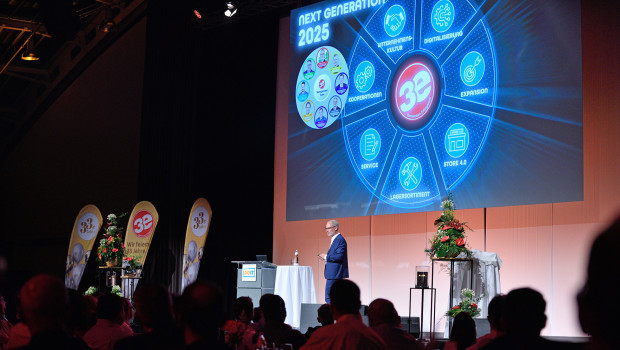 CEO Markus Dulle hat auf der Jubiläumsfeier das Strategiekonzept „3e next generation 2025“ vorgestellt.