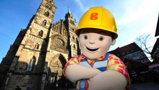 Zur Spielwarenmesse weilt "Bob der Baumeister" in Nürnberg.