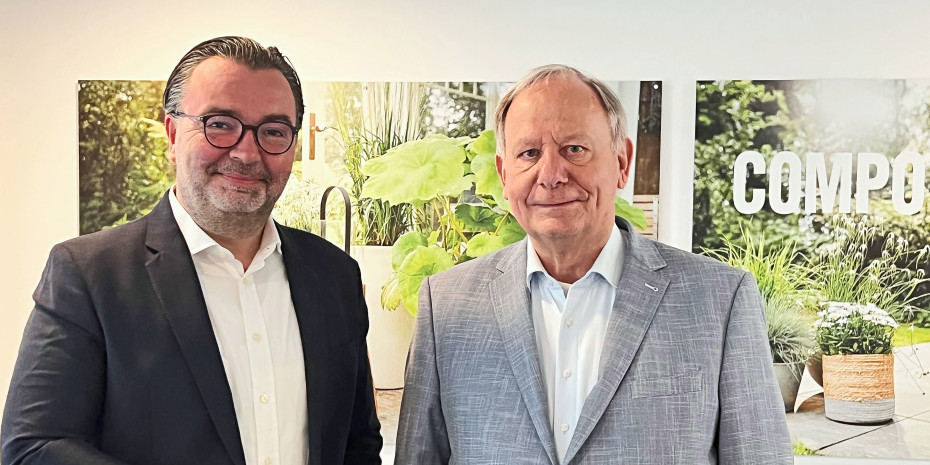 Stephan Engster (l.) und Dr. Herbert Propfe wollen die Entwicklungsgeschwindigkeit in Richtung Bio und Nachhaltigkeit weiter beschleunigen.