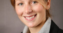 Junge Managerin am Start