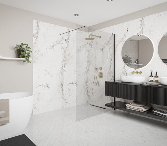 Beliebt sind derzeit etwa Designs in Marmoroptik.