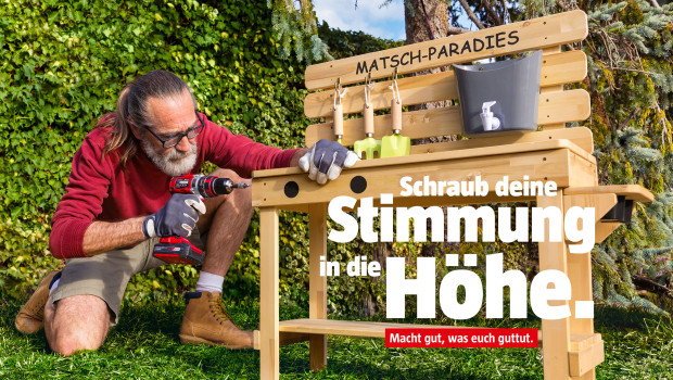 Mit verschiedenen Motiven stellt die neue Bauhaus-Kampagne den Wohlfühlfaktor von DIY-Projekten in den Vordergrund.