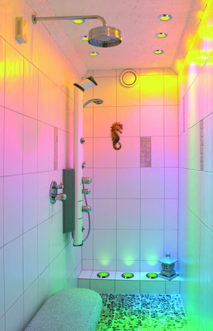 LED-Licht in der Dusche
