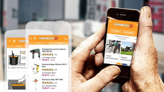 Beispielbild für die Hornbach-App. [Quelle: Hornbach]