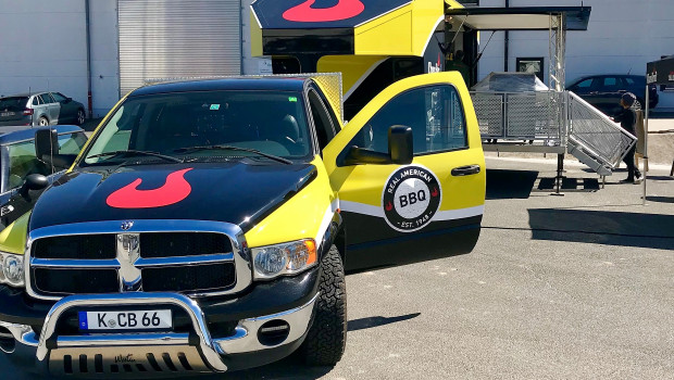 Mit einem eigenen Truck präsentiert sich Char-Broil auf seiner Deutschlandtour im Jubiläumsjahr.