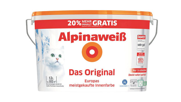 Alpinaweiß Das Original, 20-Prozent-Gratis-Promotion