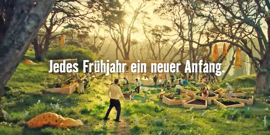 Hornbach: perfekte Inszenierung der Frühlingsgefühle von Projekt- und Garten-Kunden. Aber könnte man nicht mehr Lust auf ein konkretes Projekt machen, zum Beispiel mit „Allongen“,also im Anschluss an den Spot konkrete Projekte ansprechen?