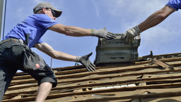 Die Preise für Dachdeckungsarbeiten stiegen um 4,5 Prozent.&nbsp;