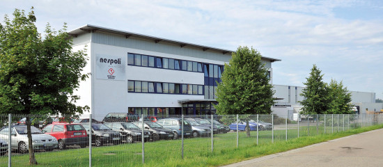 Blick auf den Firmensitz in Dinkelsbühl.