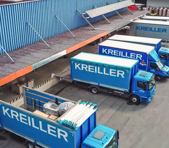 J. N. Kreiller hat eine Flotte von 40 Lkw für die schnelle Auslieferung.