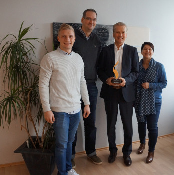 Im Bild v. l.: Luca Valerius, Stefan Friebis, Michael Schulz, Susann Herbert. Im Bild v. l.: Luca Valerius, Stefan Friebis, Michael Schulz, Susann Herbert.