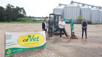 Baubeginn für neue Kräuterhalle bei Cdvet