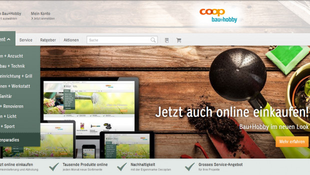 Website Coop Bau+Hobby