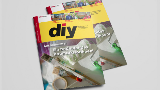 Das Schwerpunktthema von diy 7/2018 befasst sich mit dem Sortiment "Anstrichmittel".