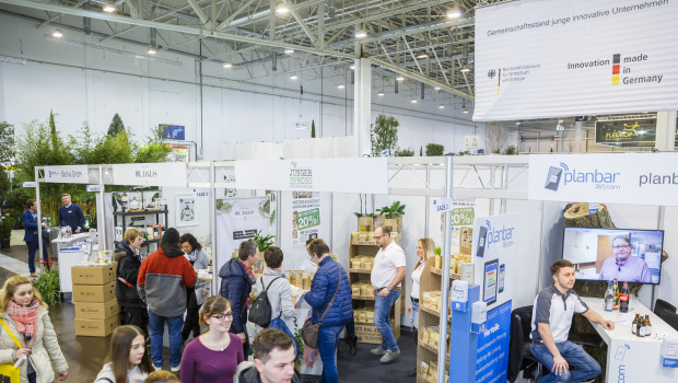 Junge Firmen haben die Möglichkeit, sich auf einem Gemeinschaftsstand auf der IPM vorzustellen. 