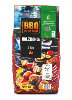 Zum Start der Grillsaison bietet Aldi Süd eine Kohle, die aus Dornenbüschen hergestellt wird und aus Namibia stammt. Dort wird durch die Holzkohleproduktion die Verbuschung bekämpft. Foto: Aldi Süd