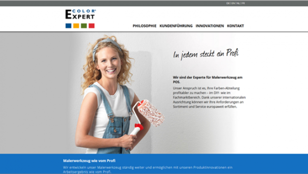 Storch-Ciret hat eine neue Webseite für Color Expert gestartet.