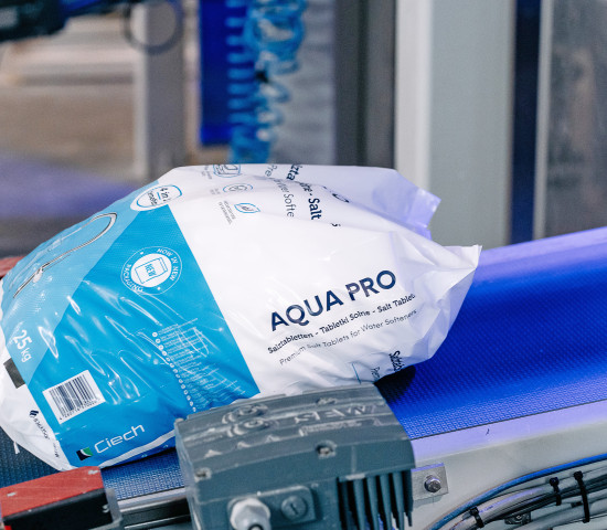 Mit Aqua Pro wurde eine neue Marke für die Salztabletten geschaffen.