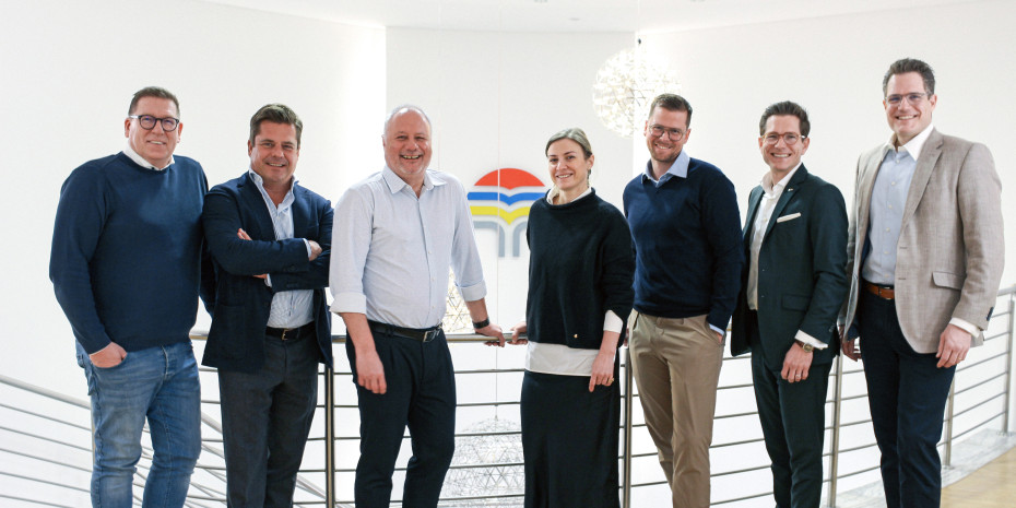 Vor dem strukturellen Wandel kam der personelle: Christian Laukamp (v.l.), Phillip Wagner, Stefan Heymann, Julia Faller, Philipp Wenzel, Jens Ostendorf und Jan Ostendorf bilden das neue Führungsteam. 