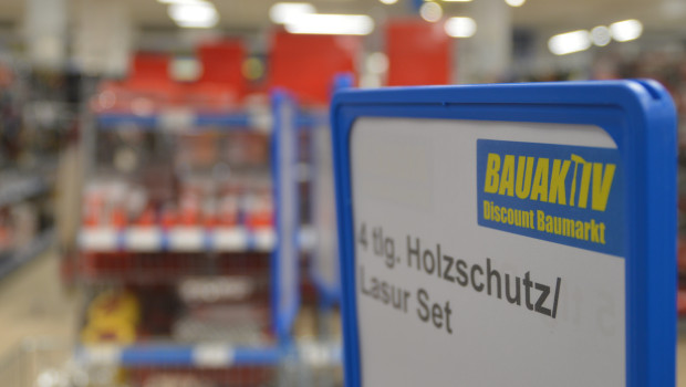 Der neue Bauaktiv-Standort ist mit seiner Verkaufsfläche von 650 m² einer der kleineren Märkte der Discount-Vertriebslinie.