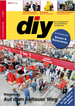 Die Januar-Ausgabe des Fachmagazins diy ist jetzt erschienen. Die Januar-Ausgabe des Fachmagazins diy ist jetzt erschienen.