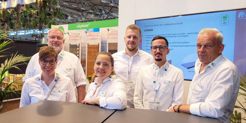 Gut gelaunt und für Gespräche offen: So hat sich das Team von Elephant auf der Spoga+Gafa 2025 präsentiert.   