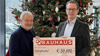 Bauhaus spendet 50.000 Euro an „Wir wollen helfen“
