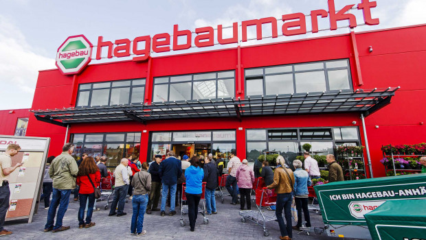 Die deutschen und österreichischen Hagebaumärkte haben 2016 einen Umsatz von insgesamt 2,15 Mrd. € erzielt. Die deutschen und österreichischen Hagebaumärkte haben 2016 einen Umsatz von insgesamt 2,15 Mrd. € erzielt.
