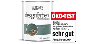 Designfarbe überzeugt bei ÖKO-TEST