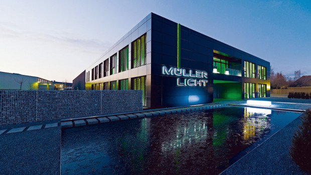 Müller-Licht-Unternehmenszentrale in Lielienthal. Bild: Müller-Licht.