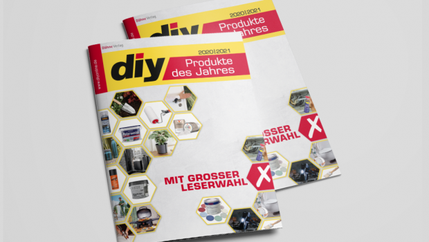 Die Sonderbeilage diy Produkte des Jahres 2020/2021 ist mit dem Dezember-Heft des Fachmagazins diy erschienen.