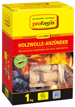 proFagus, Holzwolle-Anzünder