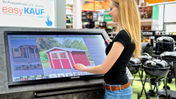 Kömpf bringt mit Touchscreens Omnichannel in den Baumarkt