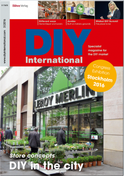 Die aktuelle Ausgabe von DIY International beschäftigt sich in einem ausführlichen Schwerpunkt mit Verkaufsflächenformaten für urbane Zielgruppen.