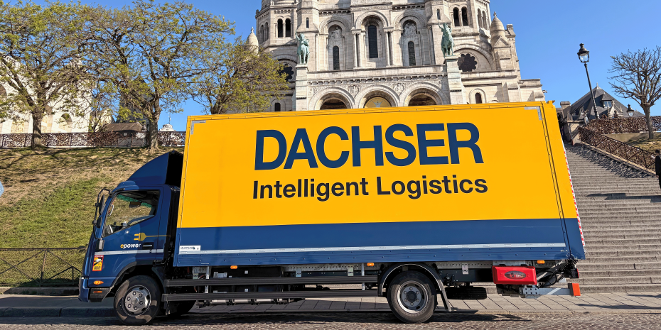 Dachser ist in Frankreich auch mit Elektro-Lkw unterwegs. Dachser ist in Frankreich auch mit Elektro-Lkw unterwegs.