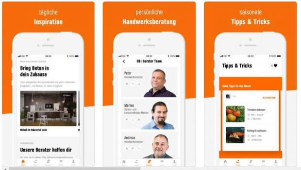 Beratung durch Handwerker gibt es jetzt bei Obi kostenfrei direkt per App.
